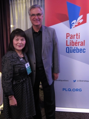 2016 Député québécois Jean-Marc. Fornier (à droite)